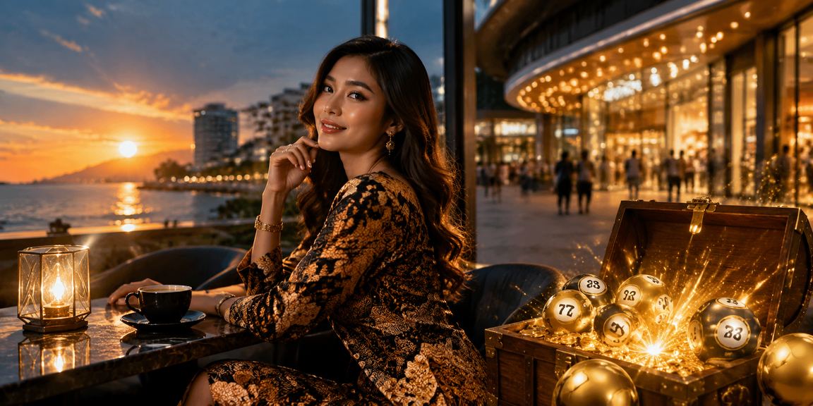Tiket loteri dengan motif batik di Kota Kinabalu Malaysia